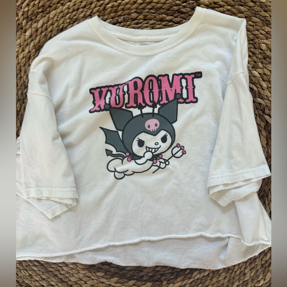 Kuromi Graphic Cropped T-Shirt